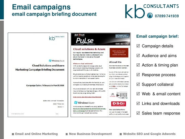 KBC Marketing Service Packages