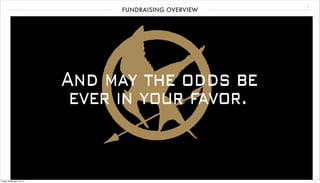 5 FUNDRAISING OVERVIEW 
Friday, December 12, 14 
 