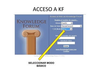 ACCESO A KF SELECCIONAR MODO BÁSICO 