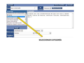 SELECCIONAR CATEGORÍA Andamiaje 