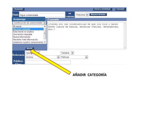 AÑADIR  CATEGORÍA Andamiaje 