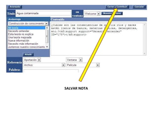 SALVAR NOTA Andamiaje 