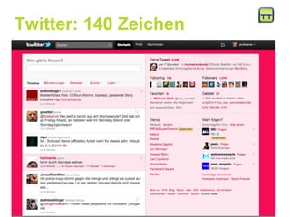 Twitter: 140 Zeichen 