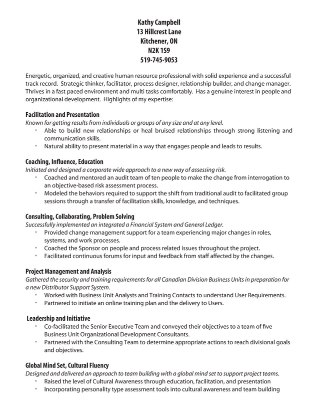 K campbell resume PDF - K Campbell Resume 1 638 