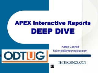 APEX 5 Interactive Reports: Deep Dive and Upgrade Advice | PDF