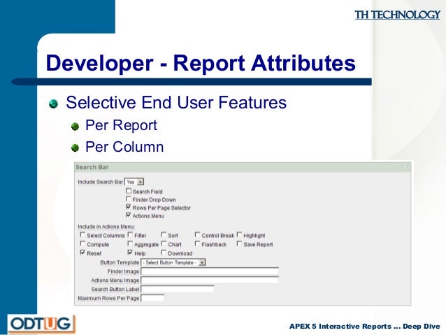 apex 5 interactive reports deep dive and upgrade advice