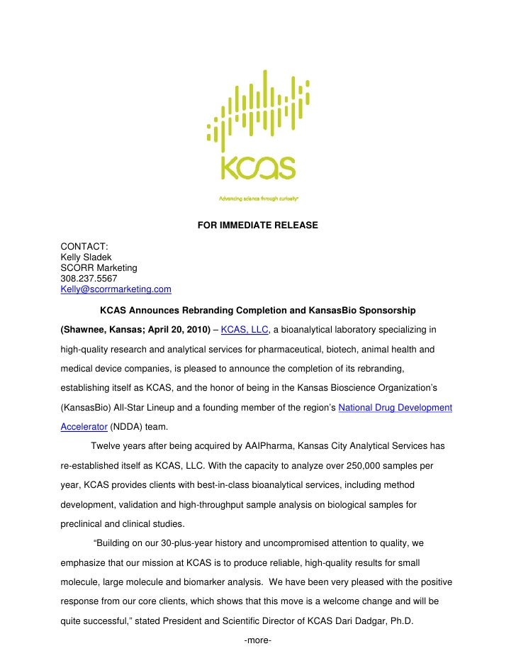sample press release format