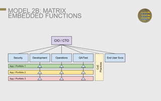 MODEL 2B: MATRIX
EMBEDDED FUNCTIONS
 