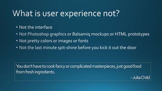 Youdon’thavetocookfancyorcomplicatedmasterpieces,justgoodfood
fromfreshingredients.
--JuliaChild
 