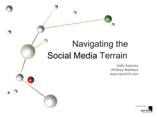 Navigating the  Social Media  Terrain Kelly Kearney Whitney Mathews www.spiral16.com 