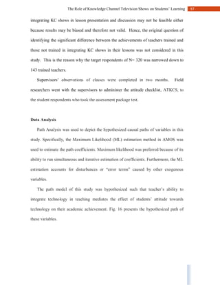 The Role of Knowledge Channel Shows on Students’ Learning | PDF
