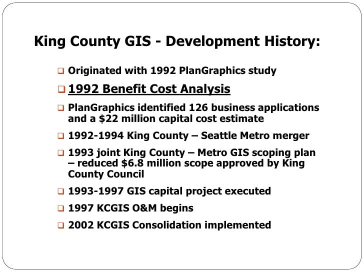 King County GIS ROI Study