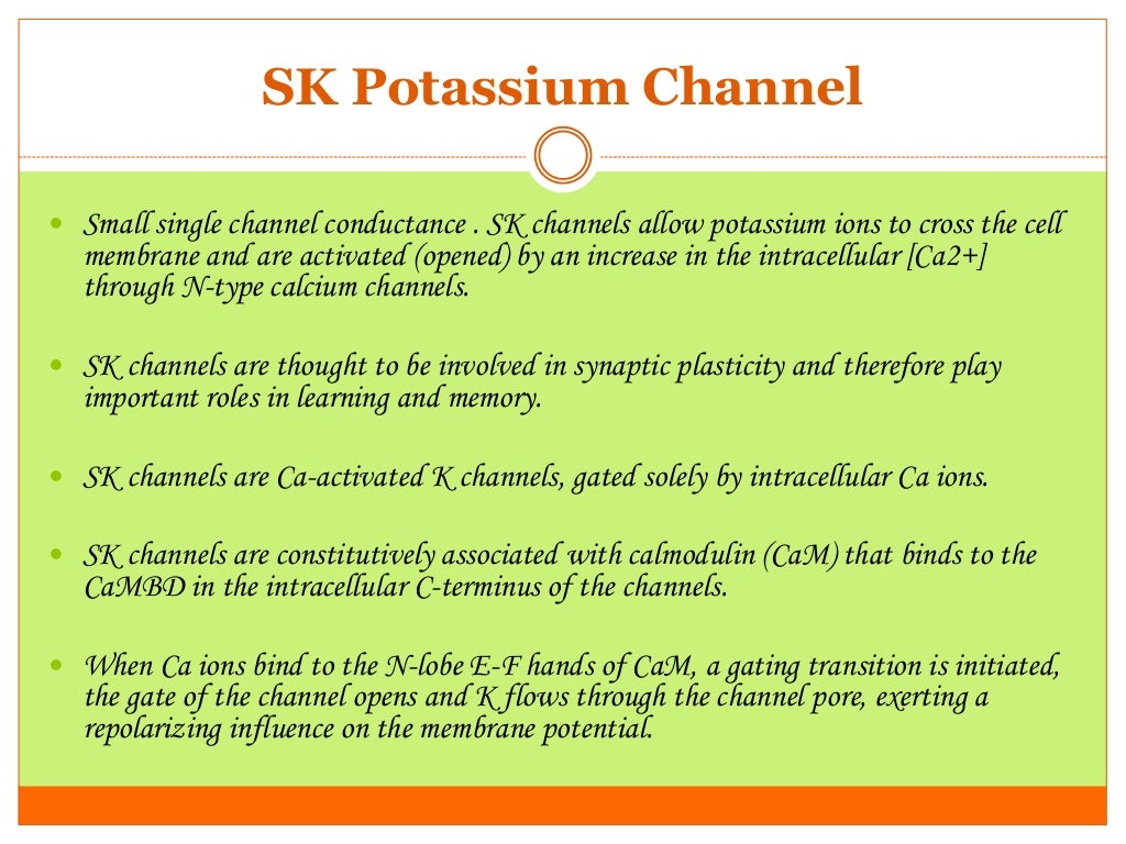 Potassium (K+) channels