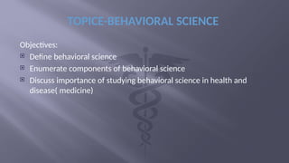 Comprehensive Overview of Behavioral Science in Clinical Medicine and ...