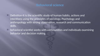 Comprehensive Overview of Behavioral Science in Clinical Medicine and ...