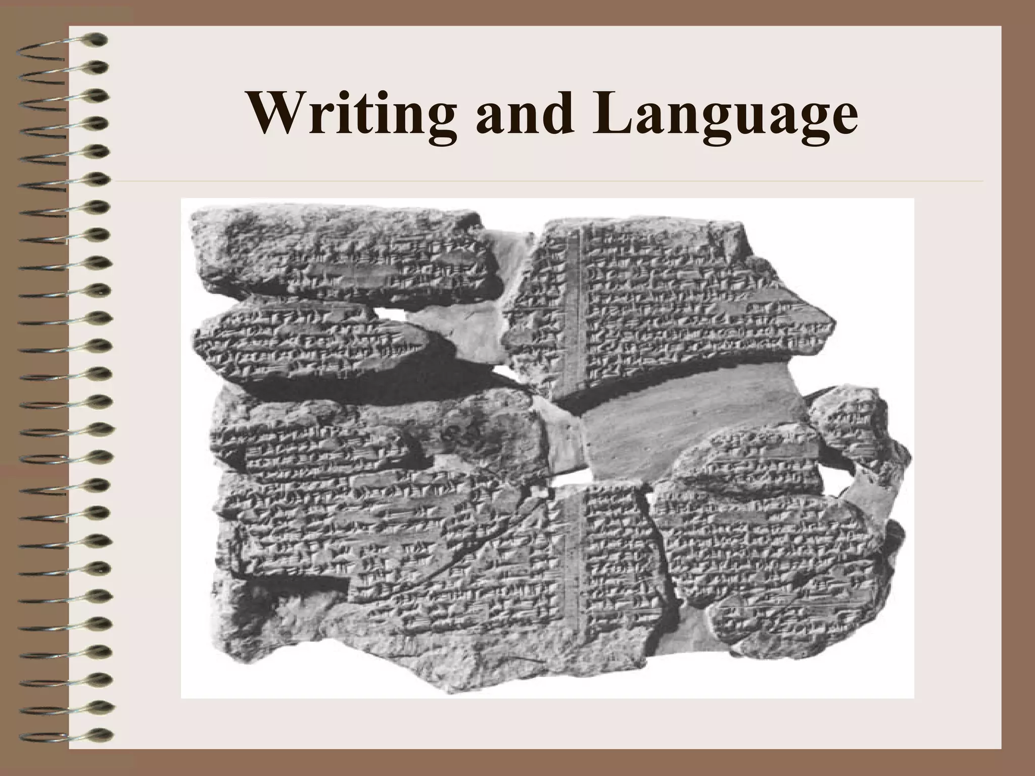 Writing and Language
 