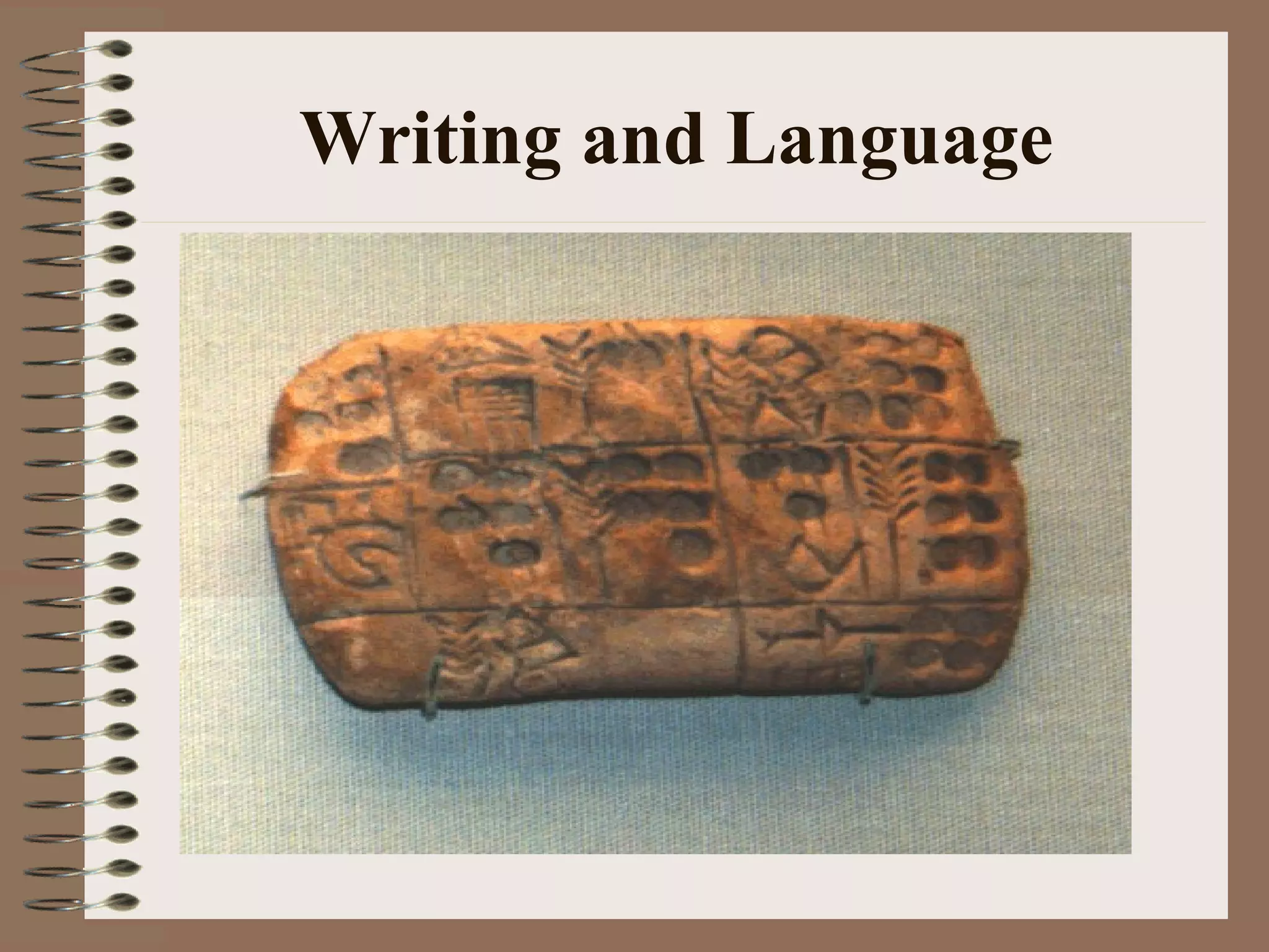 Writing and Language
 