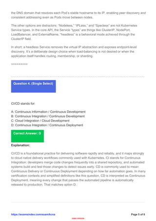 KCNA Certification: Kubernetes and Cloud Native Associate Exam Guide | PDF