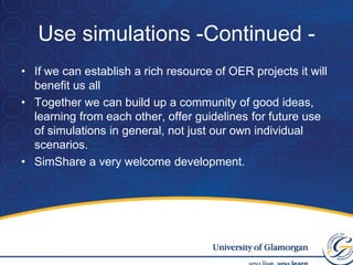 The future?Law School intends to work engage directly with other computer science modules on the Msc in Computer Security and Msc in Mobile Telecommunications. ‘Servicing’ teaching always a challenge in terms of delivering relevancy to the students of the module.Yet another example of repurposing of ideas – a similar cross disciplinary simulation running at another institution inspired me to approach another Faculty in order to collaborate.
