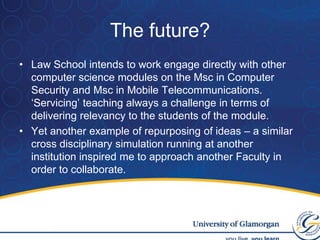 Simulations from the University of Glamorgan