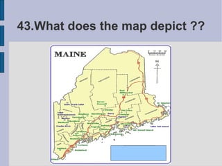 43.What does the map depict ??
 