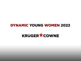DYNAMIC YOUNG WOMEN 2022
 