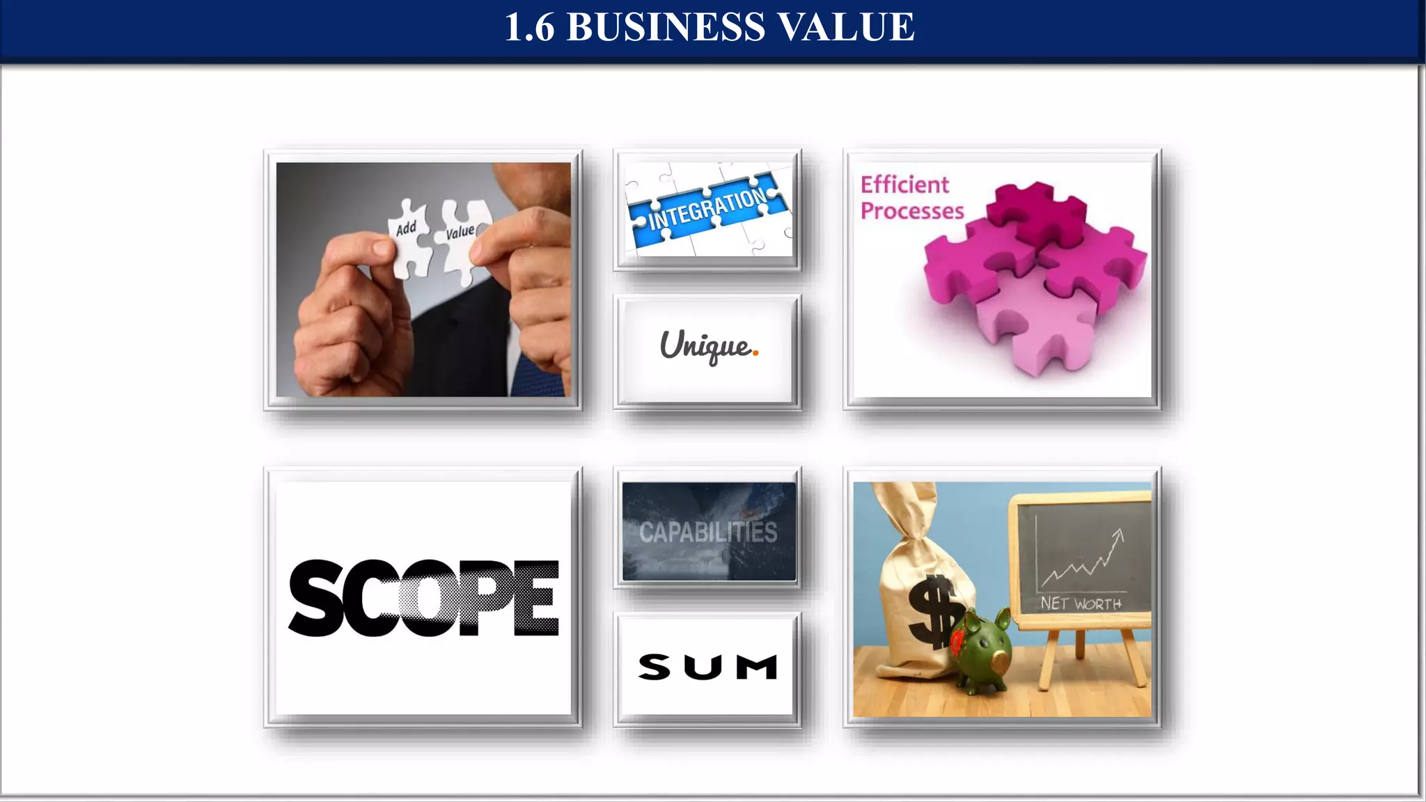 1.6 BUSINESS VALUE
 