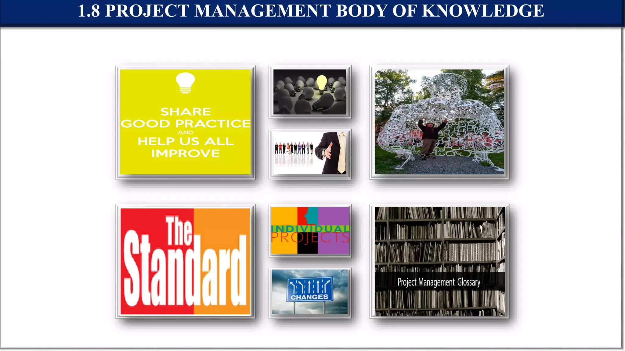 1.8 PROJECT MANAGEMENT BODY OF KNOWLEDGE
 