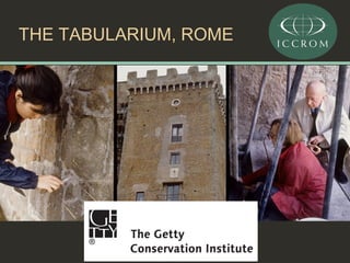 THE TABULARIUM, ROME

 