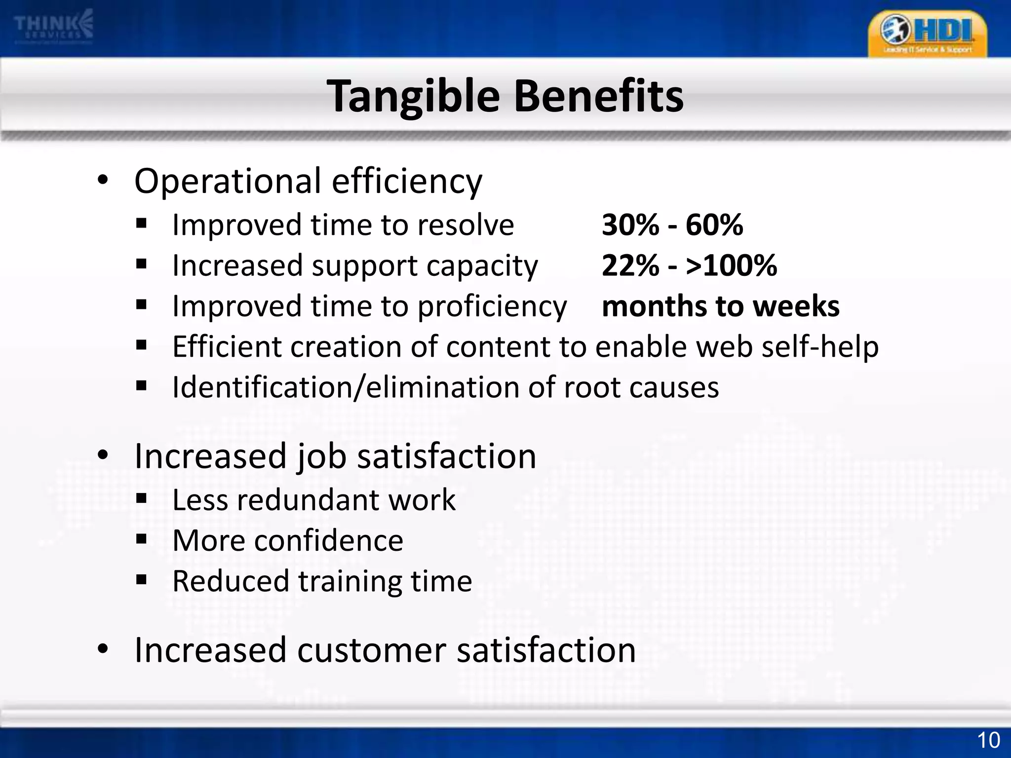 Knowledge Management Best PracticesThe new way:Create content as a by-product of solving problems    