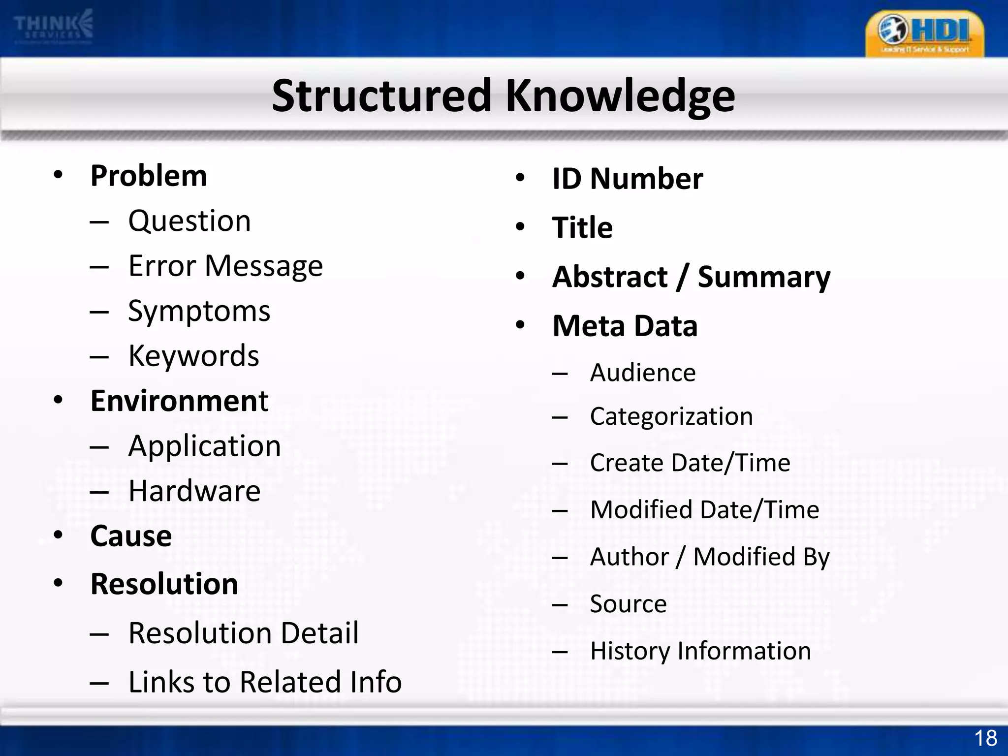 Top Ten Reasons you Need KCS10. Need to respond and resolve problems faster  9. Problems becoming more complex  8. Giving different answers to the same question  7. Support analysts suffering from burnout  6. Little time for training   5. Answering the same questions over and over  4. Opportunity to learn from customers’ experience  3. Need to improve first contact resolution  2. Enable web based self-help  1. You must lower your support costs!