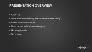 The Motives, Means And Methods Of Cyber-Adversaries | PPT
