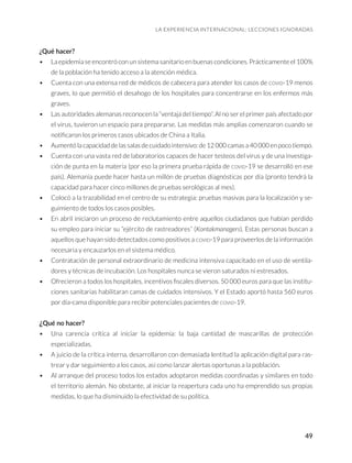 LA GESTIÓN DE LA PANDEMIA EN MÉXICO
56
	Colombia
Primer caso oficial 6 de marzo de 2020
Primer deceso 23 de marzo de 2020
...