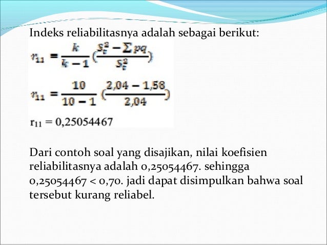 Analisis Item Tes