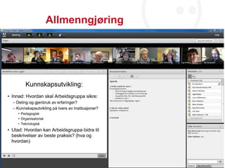 Allmenngjøring



                 12
 