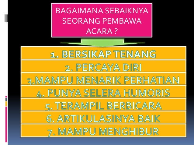 Kd 10.2 Membawakan Acara