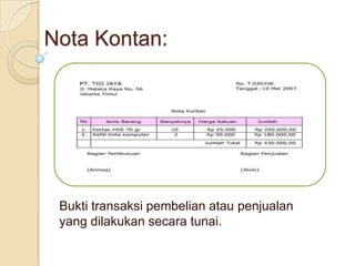 Mendokumentasikan Bukti-bukti Kas Kecil