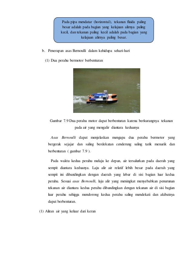 30++ Contoh Soal Penerapan Hukum Bernoulli Dalam Kehidupan