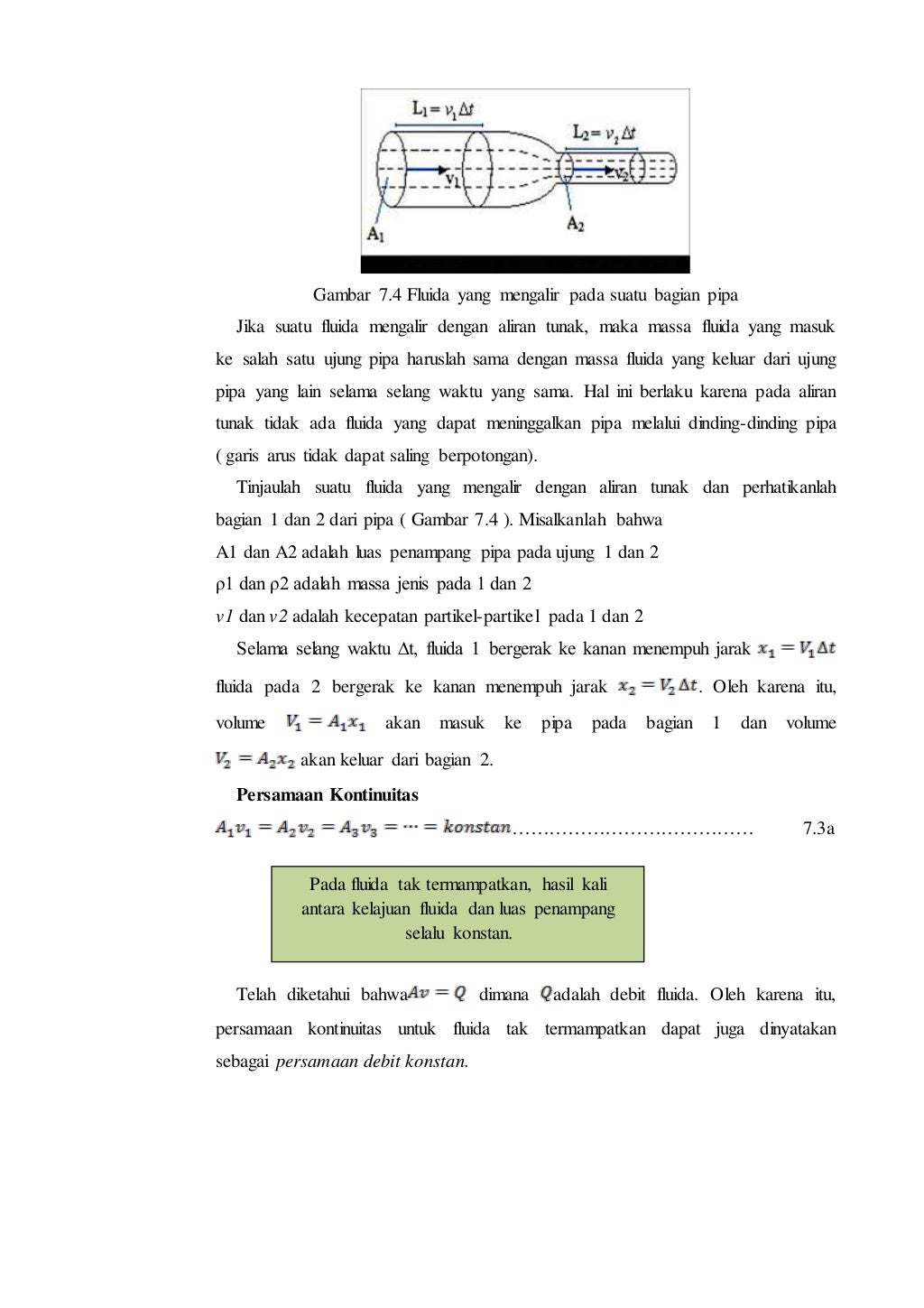 Materi Fluida Dinamis Kelas 11 SMA Kurikulum 2013