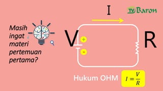 Rangkaian Searah sub bab Hukum Kirchoff kelas 12 | PPTX