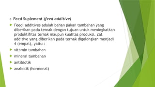 KD 3.1 KI 4.1 KARAKTERISTIK BAHAN PAKAN.pptx