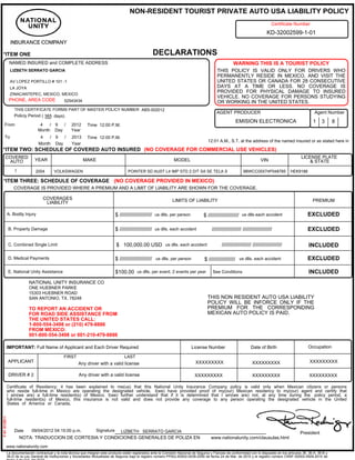 Driver Declaration Kd32002599(1) | PDF