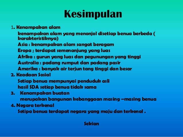 Kd 3 mengidentifikasi benua ok Kd 3 mengidentifikasi benua ok