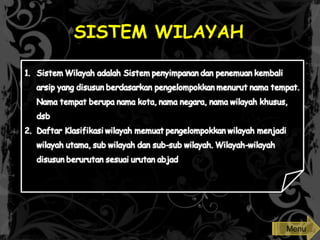 SISTEM WILAYAH
Menu
 