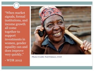 Gender and a food secure future: What do we need to know? What do we need to do?