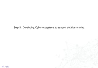Step 5: Developing Cyber-ecosystems to support decision making
157 / 201
 