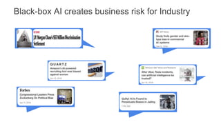 Black-box AI creates business risk for Industry
 