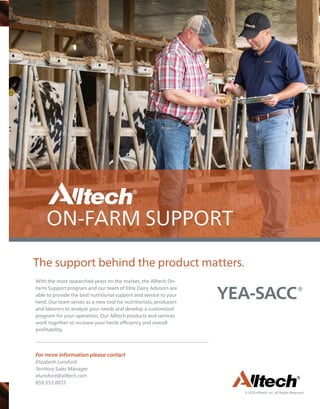 ©2020 Alltech, Inc. All Rights Reserved.
With the most researched yeast on the market, the Alltech On-
Farm Support progra...