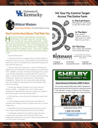 March - April 2021 • KDDC • Page 20
KDDC is supported in part by a grant from the Kentucky Agricultural Development Fund
W...