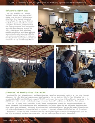 January - February 2020 • KDDC • Page 22
KDDC is supported in part by a grant from the Kentucky Agricultural Development F...